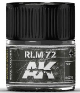 AK Interactive RC276 Real Colors: RLM72 Green Acrylic Lacquer Paint 10ml Bottle