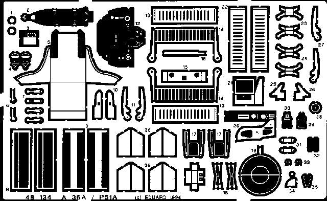 Eduard 48134 1/48 Aircraft- A36/P51A for ATE