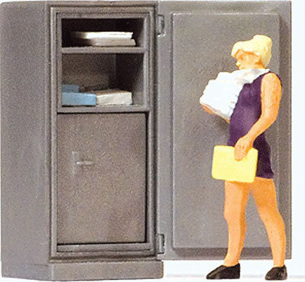 Preiser 29106 HO Scale Individual Figure -- Overworked Secretary