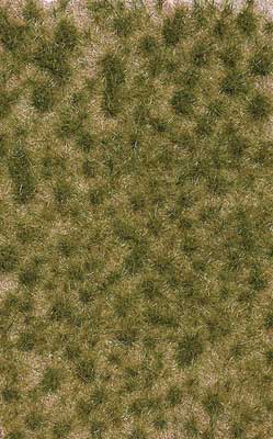 Busch 3536 A Scale Grass Tuft Sheet -- 2-Color Long Spring Tufts