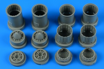 Aires 4848 1/48 F4E/EJ/J/S Phantom II Exhaust Nozzles For Zoukei-Mura (Resin)