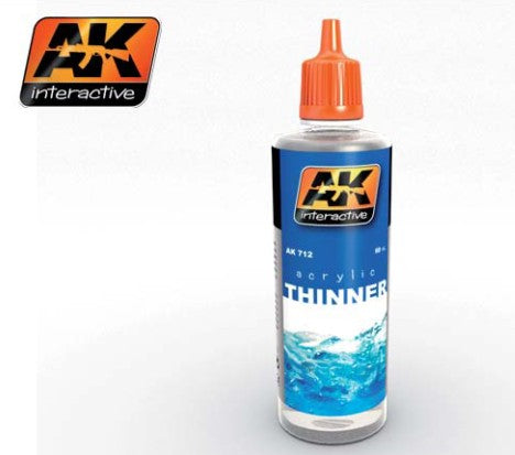 AK Interactive 712 Acrylic Thinner 60ml Bottle