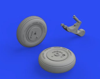 Eduard 648799 1/48 Aircraft- A6M3 Wheels for EDU (Mask & Resin)