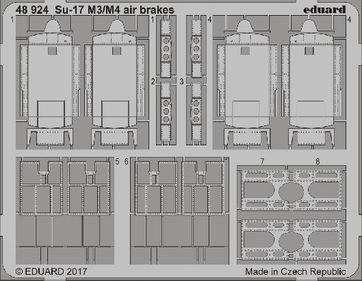 Eduard 48924 1/48 Aircraft- Su17 M3/4 Air Brakes for KTY
