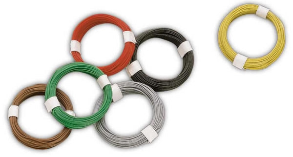 Busch 5792 A Scale Micro Wire/Cable -- Green, .25mm Diameter (ONE ROLL ONLY)