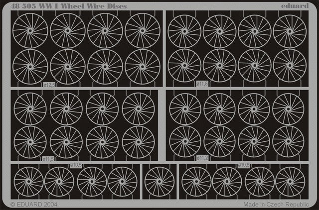 Eduard 48505 1/48 Aircraft- WWI Wheel Wire Discs
