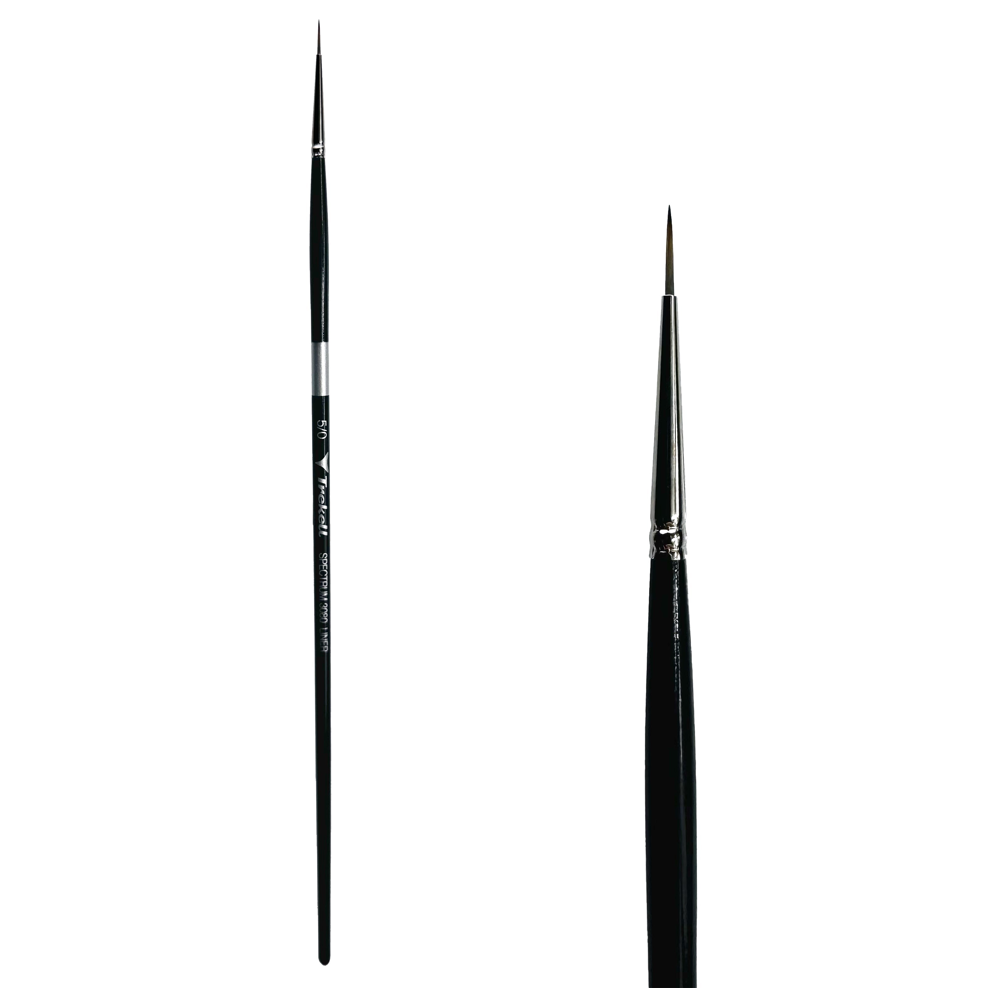 Trekell Spectrum Long Handle Artist Brush - Size #5/0 Liner