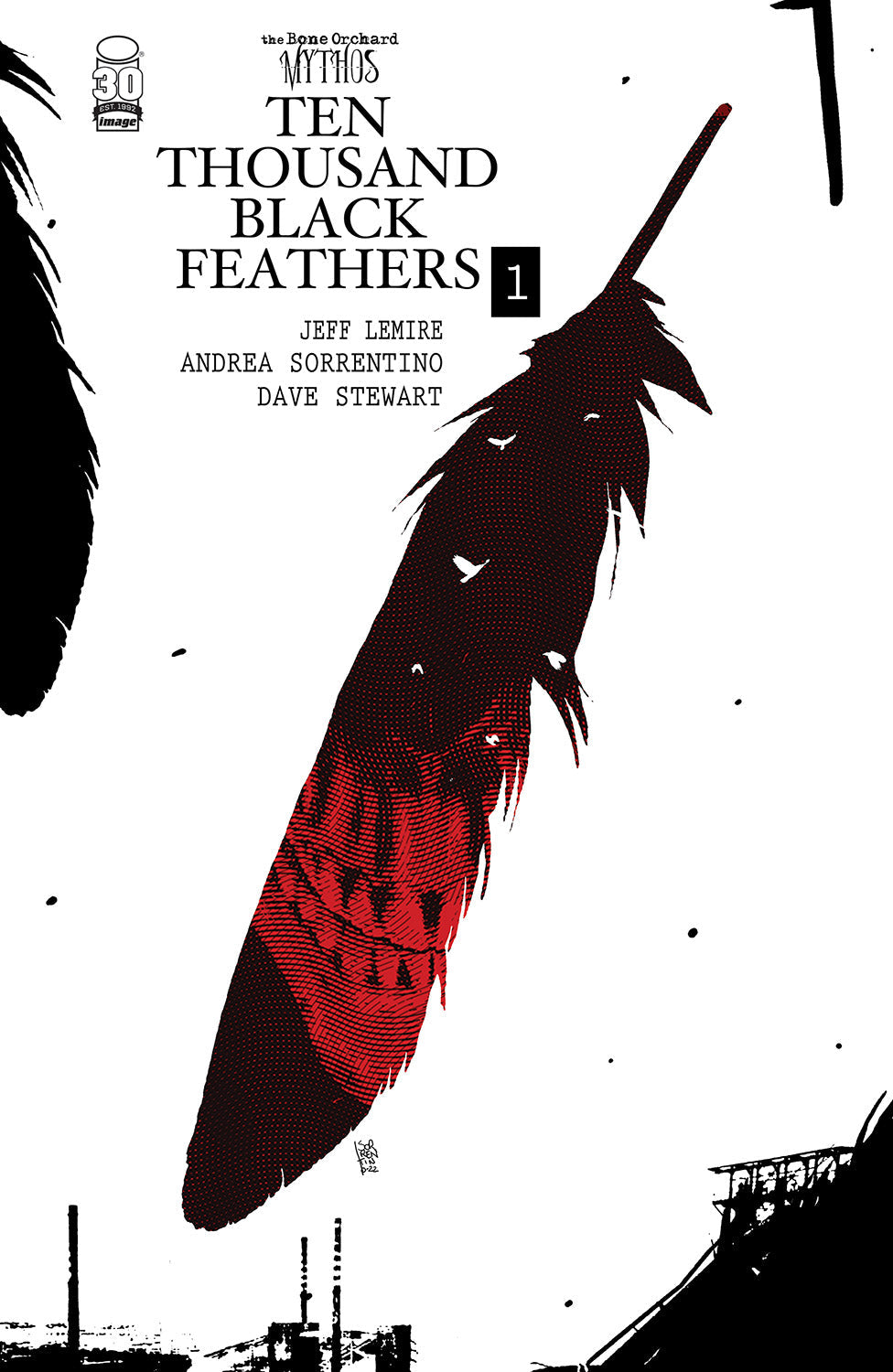 Bone Orchard Black Feathers #1 A Andrea Sorrentino Jeff Lemire (Mr) (09/14/2022) Image