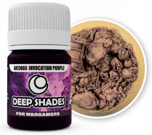 AK Interactive 13005 Deep Shades for Wargamers: Invocation Purple Acrylic 30ml B
