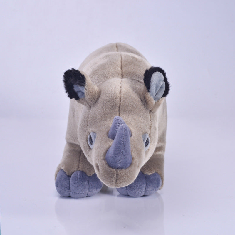 Plush Rhino Toy – Soft Stuffed Animal Doll with Realistic Design