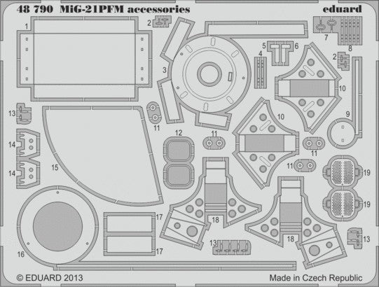 Eduard 48790 1/48 Aircraft- MiG21 PFM Accessories for EDU