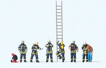 Preiser 10765 HO Scale Modern Firefighters with Breathing Apparatus