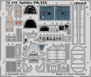Eduard 73479 1/72 Aircraft- Spitfire PR XIX for ARX (Painted)