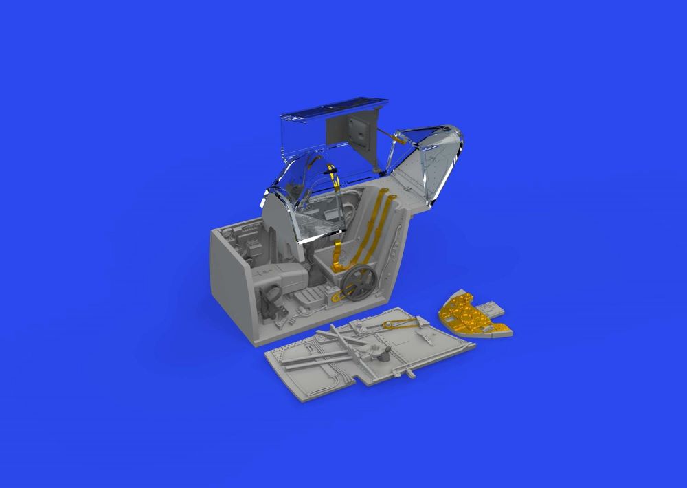 Eduard 648876 1/48 Aircraft- Bf109F Cockpit for EDU (Photo-Etch & Resin)