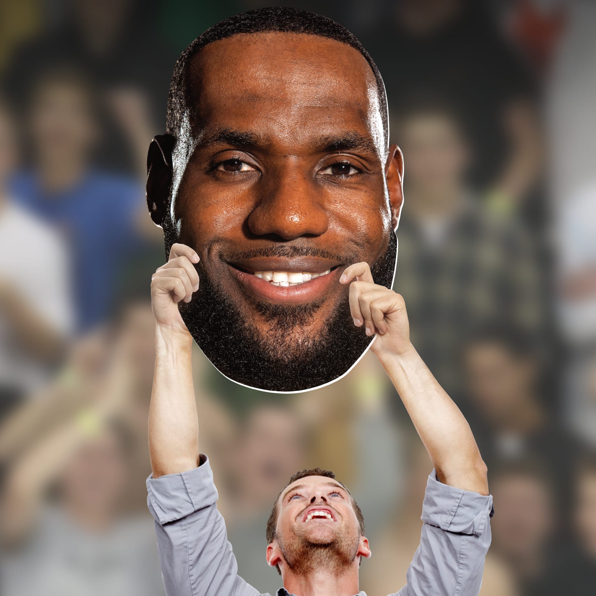 LeBron James - Big Head - Official NBA - Los Angeles Lakers - Foam Core Cutout