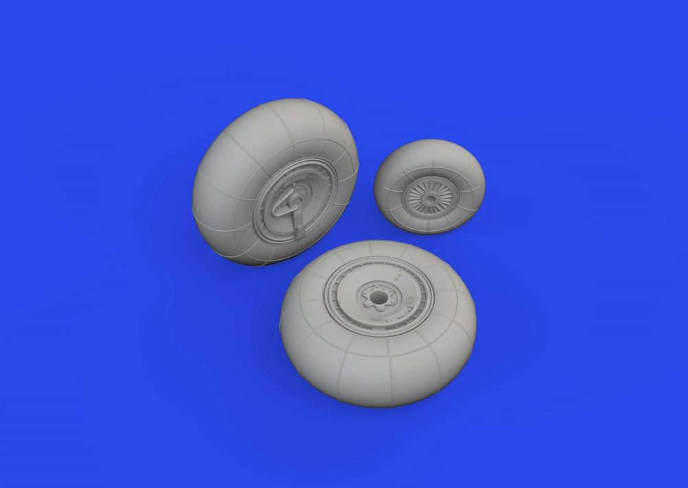 Eduard 648879 1/48 Aircraft- Do335A Wheels for TAM (Mask & Resin)