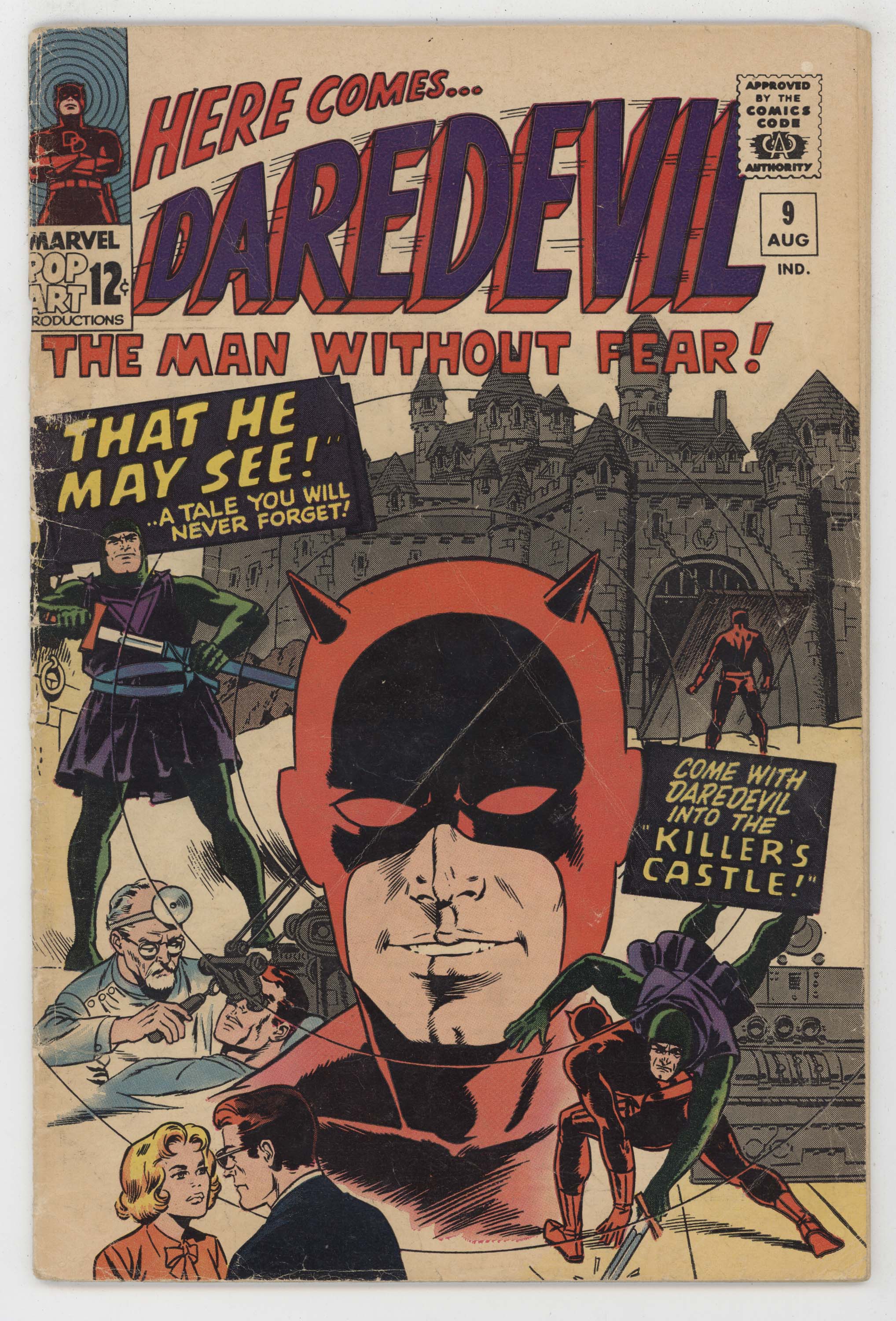 Daredevil 9 Marvel 1965 VG 1st Klaus Kruger Stan Lee Wally Wood