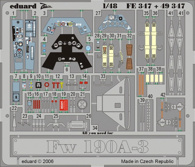 Eduard 49347 1/48 Aircraft- Fw190A3 for HSG (Painted)