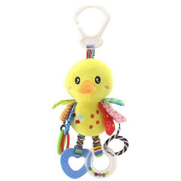 Soft Stroller Hanging Toys – Animal Plush Rattle for Babies