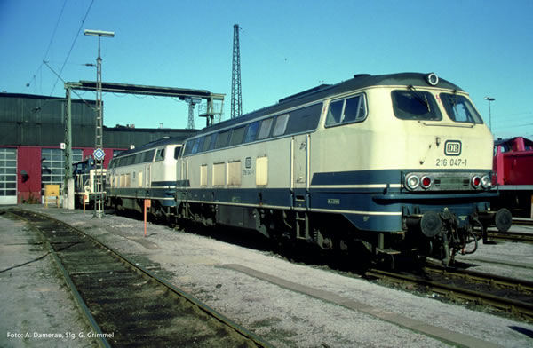 Piko 52411 HO Scale 1/87 ~BR 216 Diesel DB IV Beige/Blue Sound
