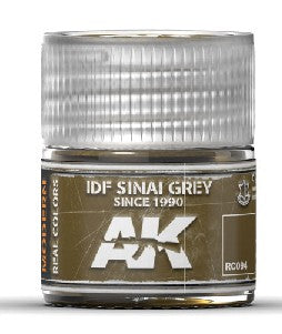 AK Interactive RC94 Real Colors: IDF Sinai Grey Since 1990 Acrylic Lacquer Paint 10ml Bottle