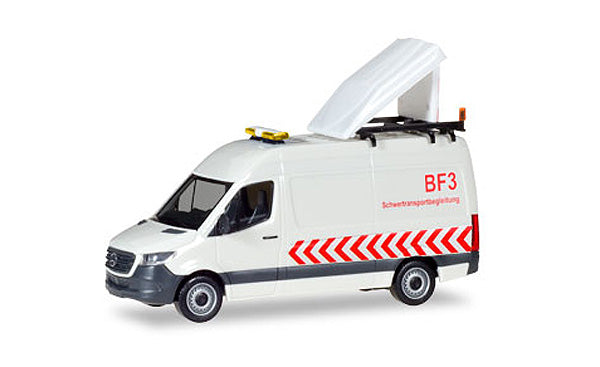Herpa 93880 1/87 Scale Bf3 - Mercedes-Benz Sprinter High Roof Escort Vehicle