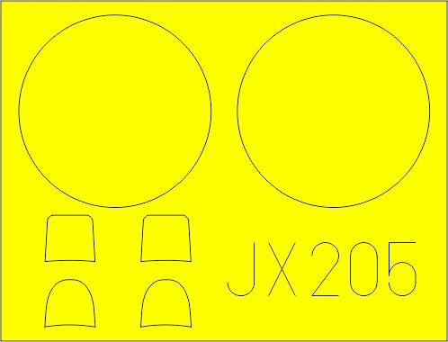 Eduard JX205 1/32 Mask Aircraft- Fokker D VII for Wingnut Wings(D)