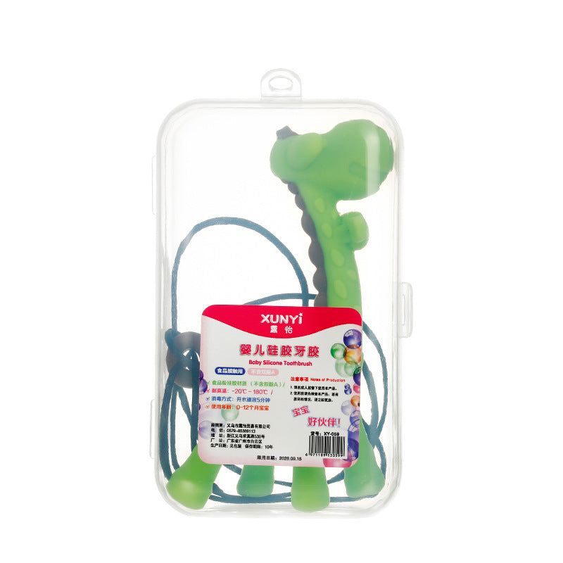 Silicone Baby Teether – Banana, Giraffe, and Monkey Designs