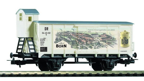Piko 54447 HO Scale 1/87 Boxcar G02 Born Senf w/Brake Cab DR III
