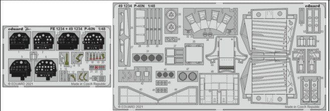 Eduard 491234 1/48 Aircraft- P40N for ACY (Painted)