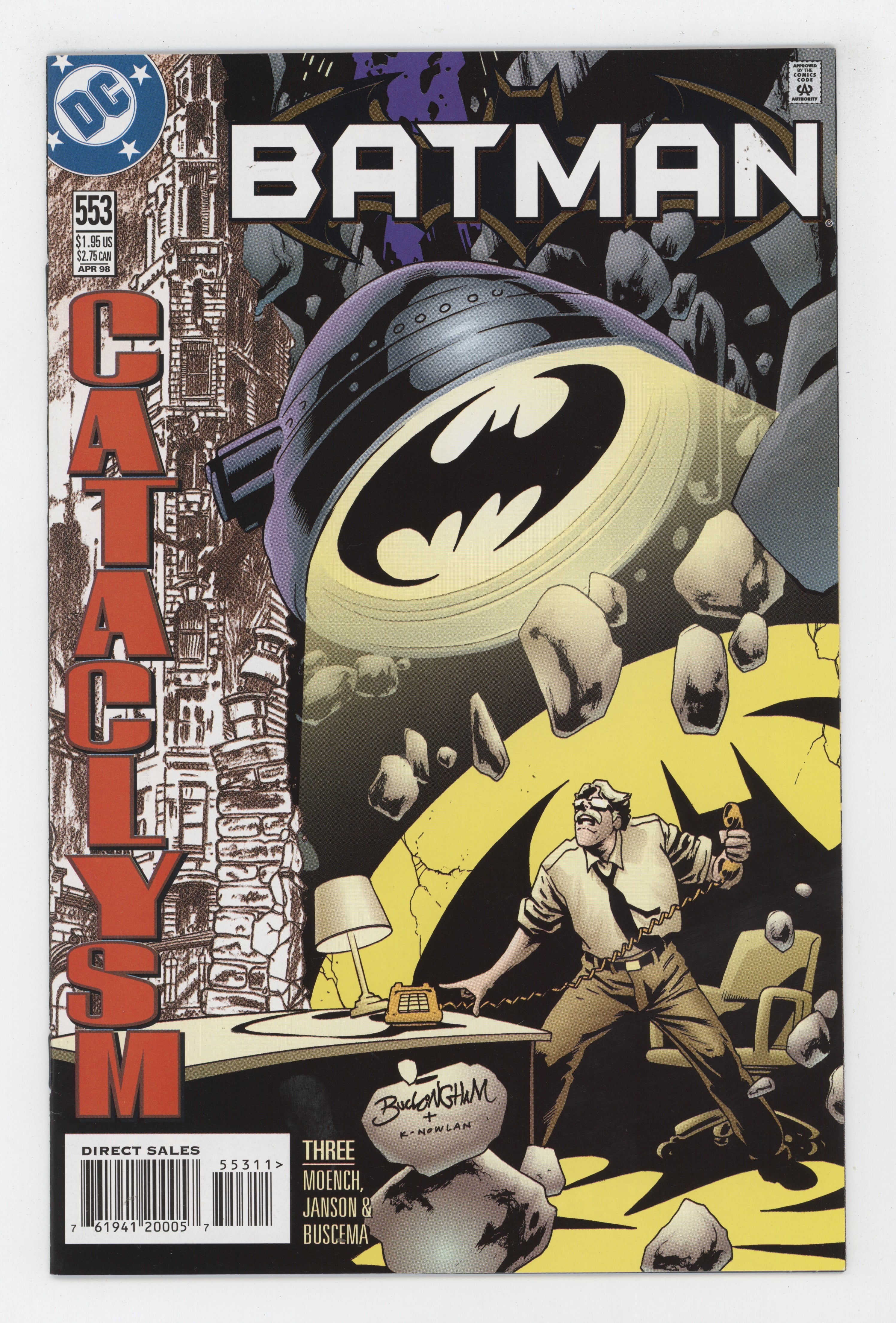 Batman 553 DC 1998 Mark Buckingham Doug Moench Cataclysm 3