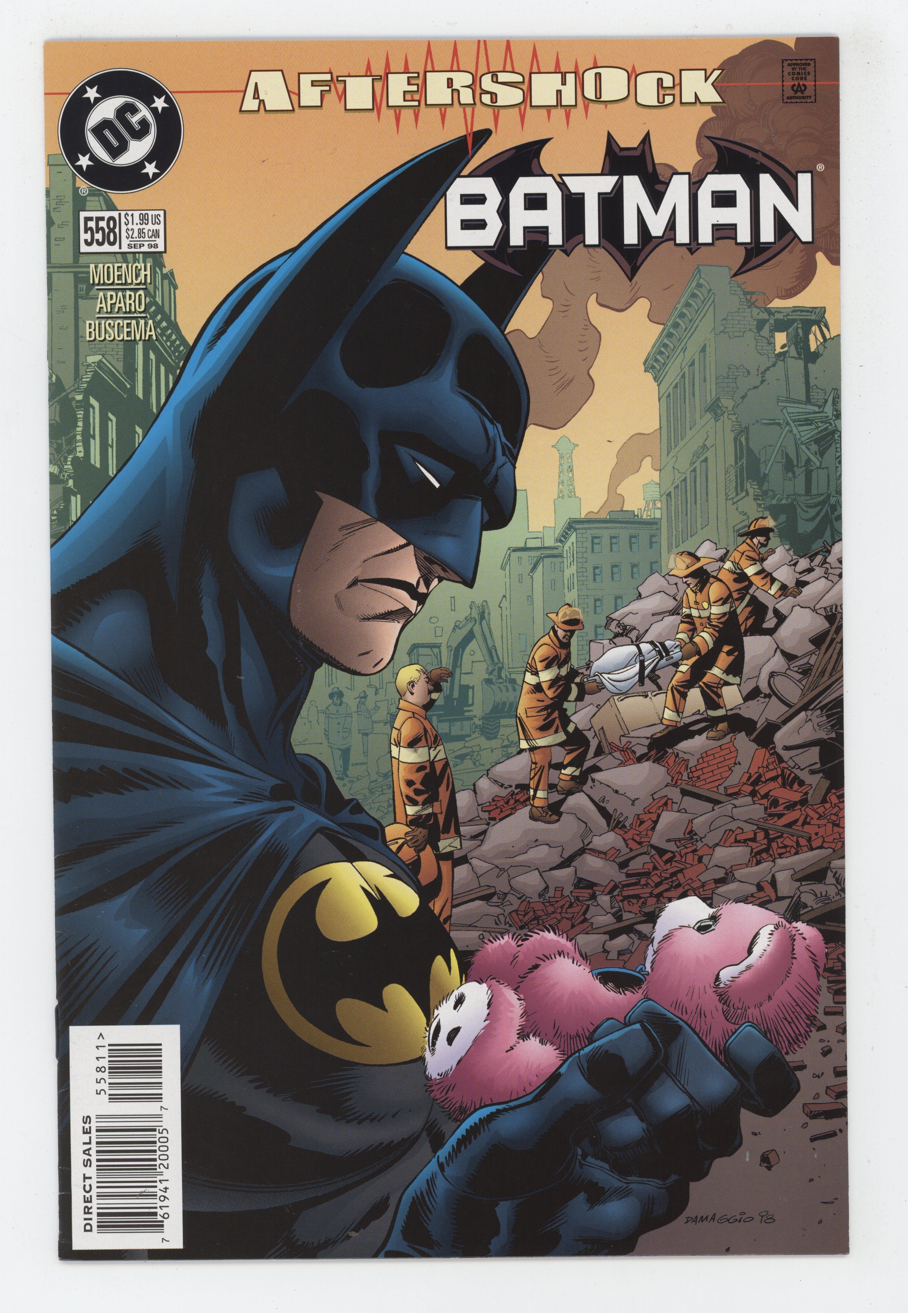 Batman 558 DC 1998 Rodolfo Damaggio Doug Moench Cataclysm Aftershock 13