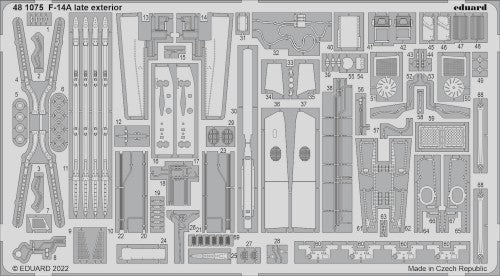 Eduard 481075 1/48 Aircraft- F14A Late Exterior for TAM
