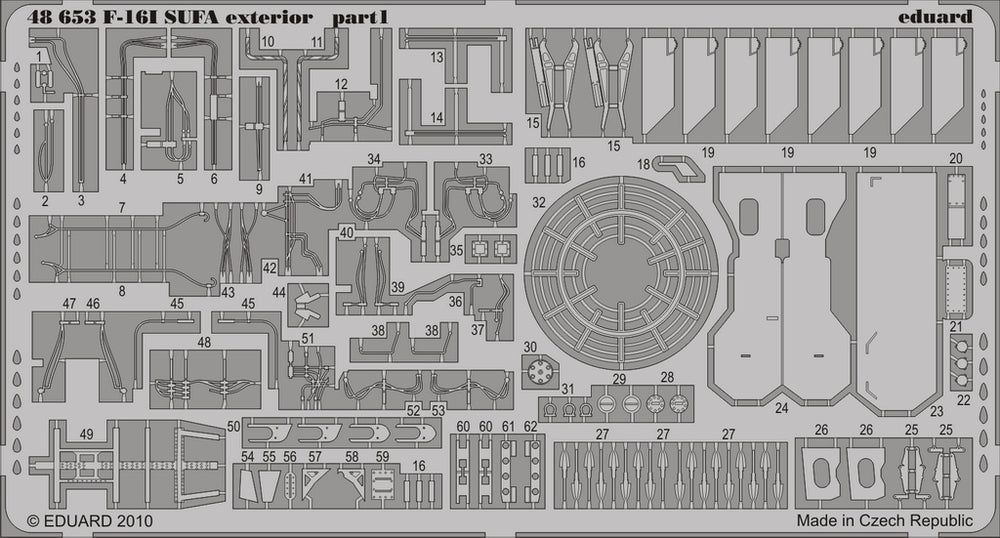 Eduard 48653 1/48 Aircraft- F16I Sufa Exterior for HSG