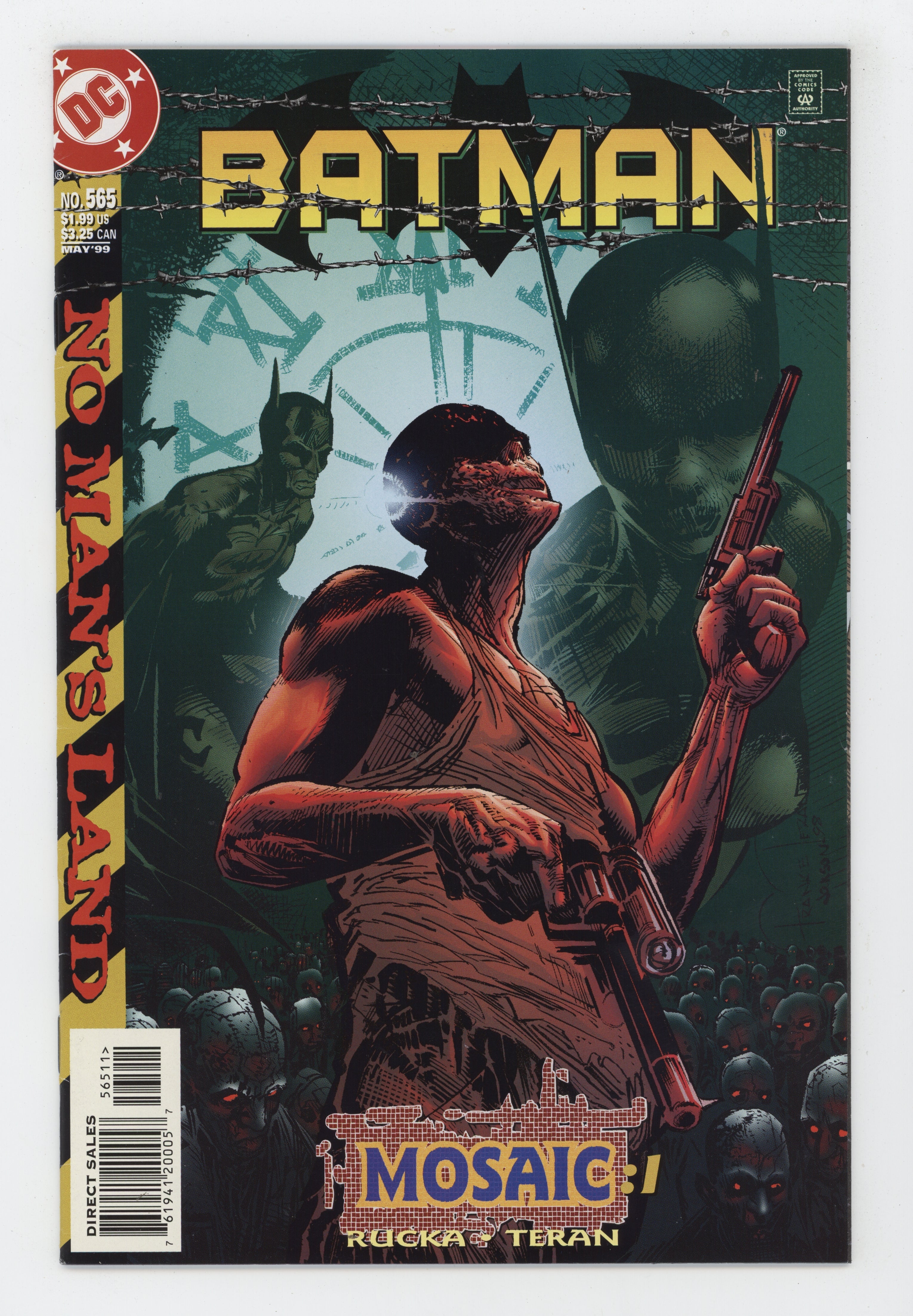 Batman 565 DC 1999 Frank Teran Greg Rucka No Mans Land 13 Batgirl