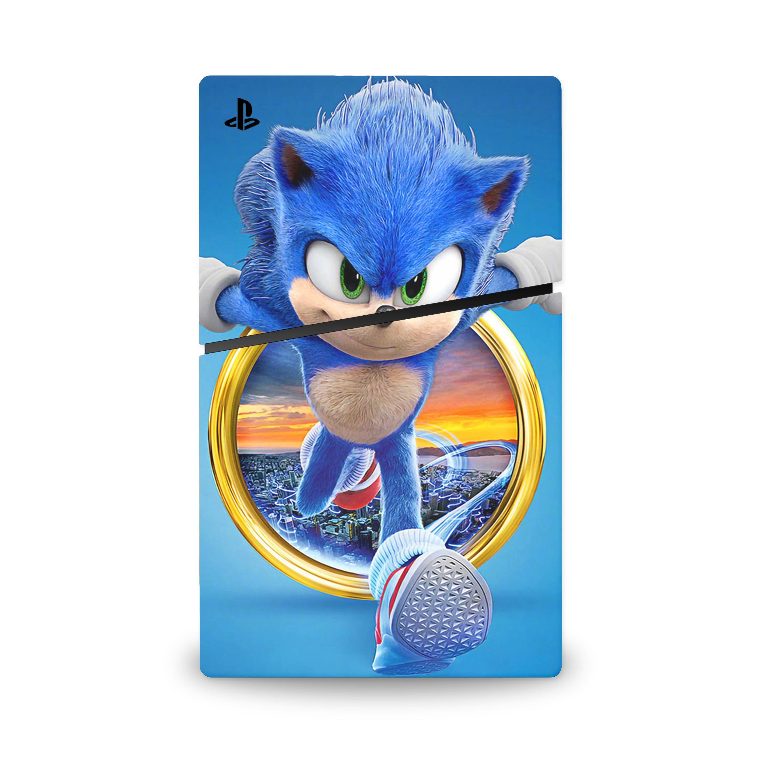 Blue Speedster PS5 Slim Digital Skin