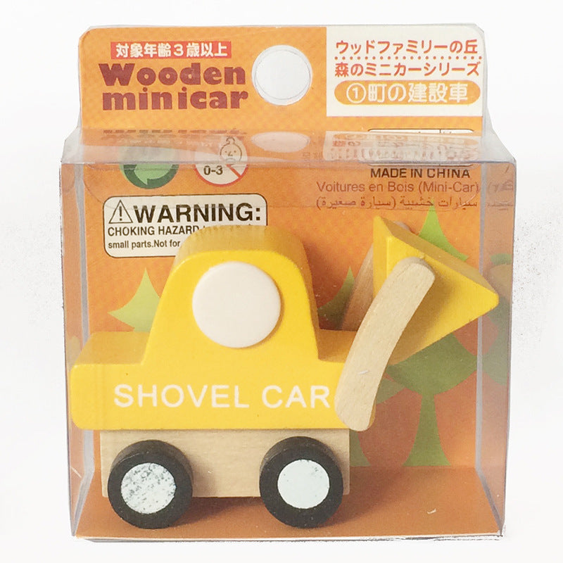 Wooden Toy Cars Set – 12 Mini Vehicle Models for Kids
