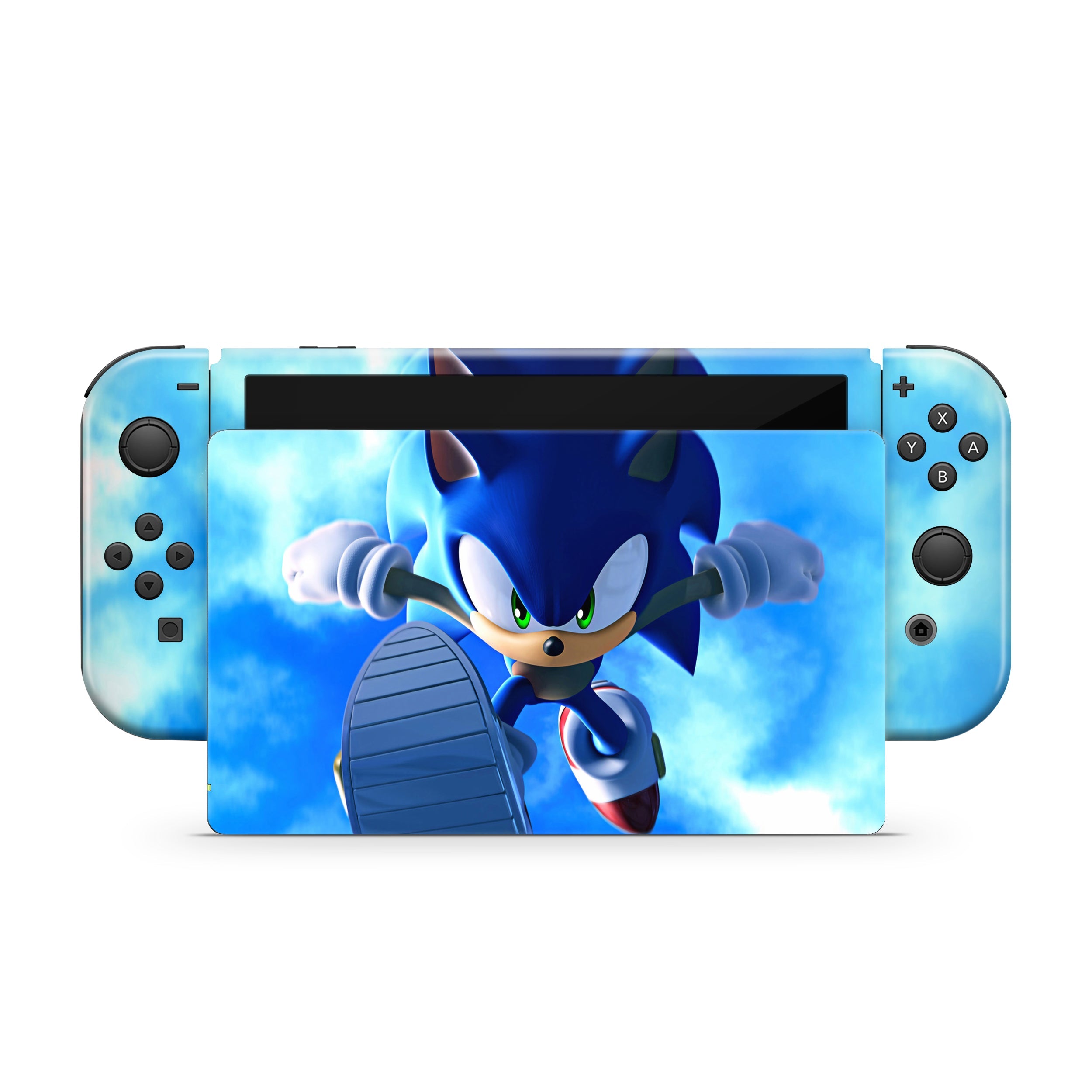 Blue Speedster Nintendo Switch OLED Skin