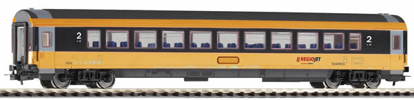 Piko 57647 HO Scale 1/87 IC Passenger Car 2nd Cl. Yellow Regiojet VI