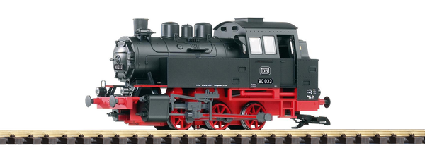 PIKO 37202 G Scale DB III BR80 Steam Loco, Black/Red