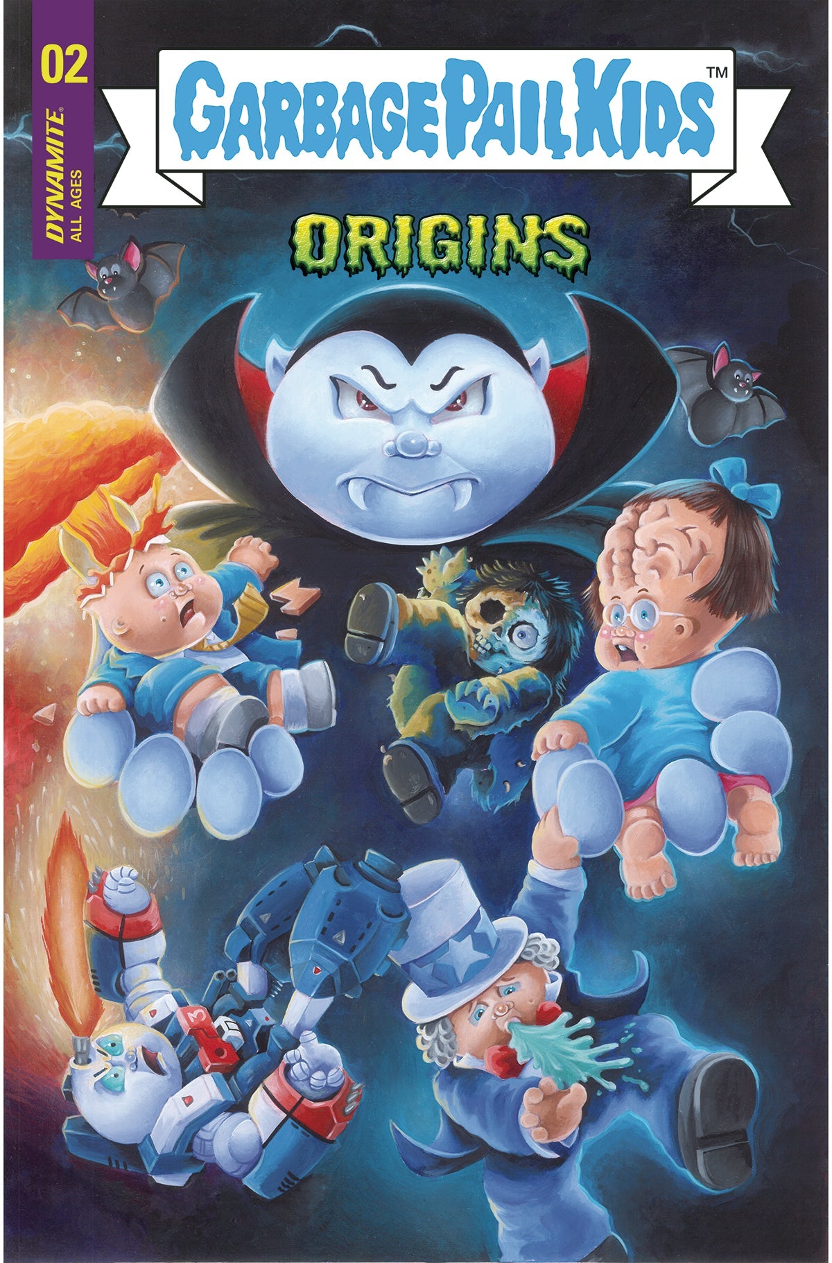Garbage Pail Kids Origins #2 E 1:10 Bekki Sharp Virgin Variant (11/09/2022) Dynamite