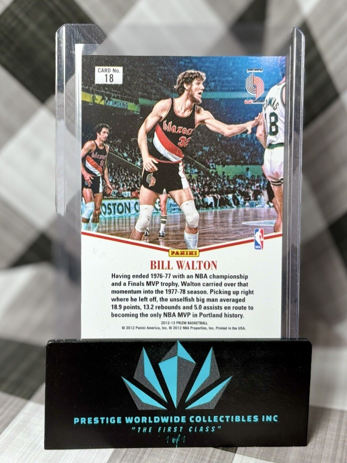 Bill Walton 2012-13 Panini Prizm Most Valuable Players Silver #18 Portland HOF