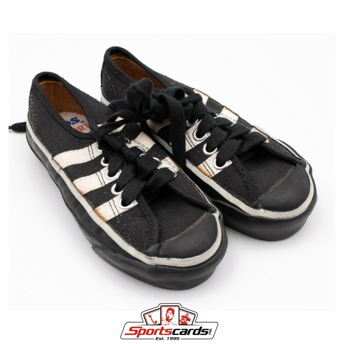 RARE 1960s Keds Allsport Shoes With Box Youth Black Size 10.5 M With Box YK 564