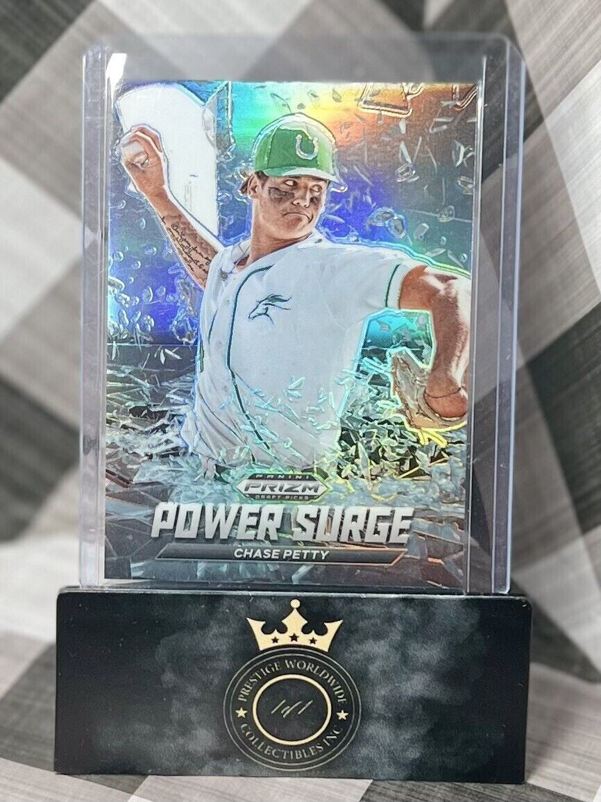 Chase Petty 2021 Prizm Draft Picks Power Surge Holo Silver Rookie #PS-CP Twins