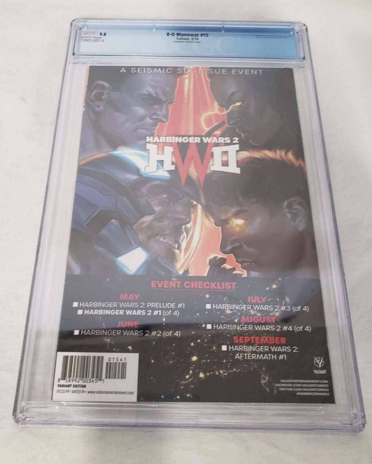 Bloodshot Salvation 9 Valiant 2018 CGC 9.8 1:50 Shane Davis Variant