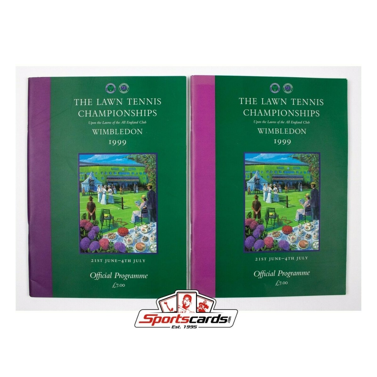 Lot of 2 1999 Wimbledon Tennis Championships Official Programs