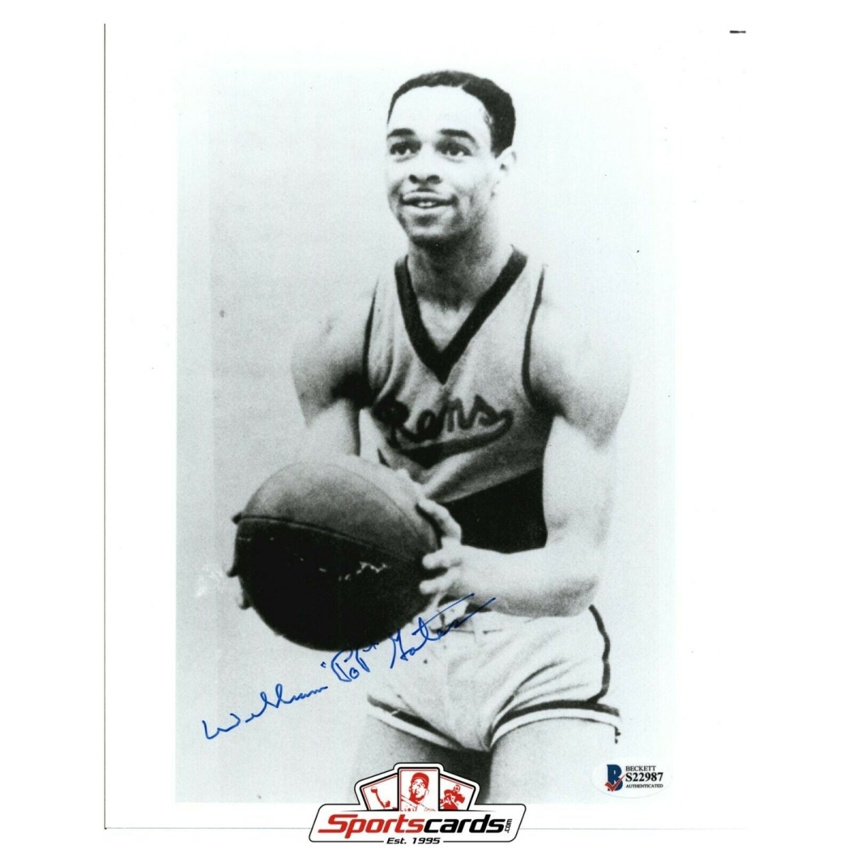 William Pop Gates Signed 8x10 Photo BAS Beckett Auto New York Rens