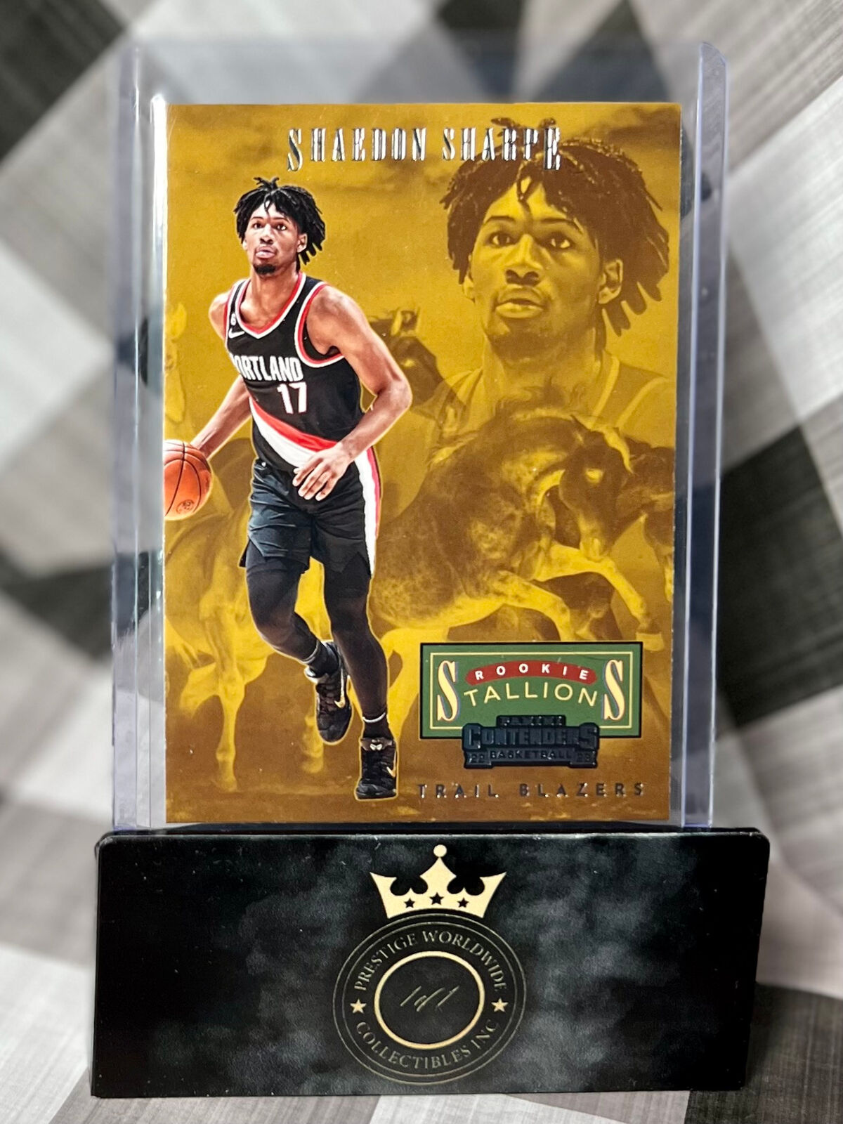 Shaedon Sharpe 2022-23 Contenders Rookie Stallions #23