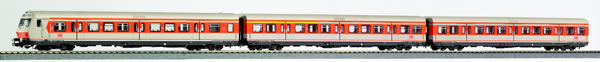 Piko 58227 HO Scale 1/87 ~3-Car Passenger Set S-Bahn DB V Orange-Grey