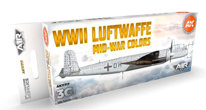 AK Interactive 11717 Air Series: WWII Luftwaffe Mid War 3G Aircraft Acrylic Pain